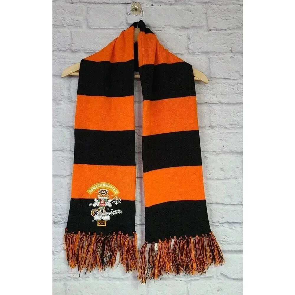 Pepsi Co. Cheetos Sweater Weather Scarf One Size Chester Orange Black Striped